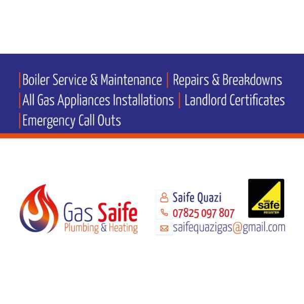 Gas Saife plumbing and heating logo